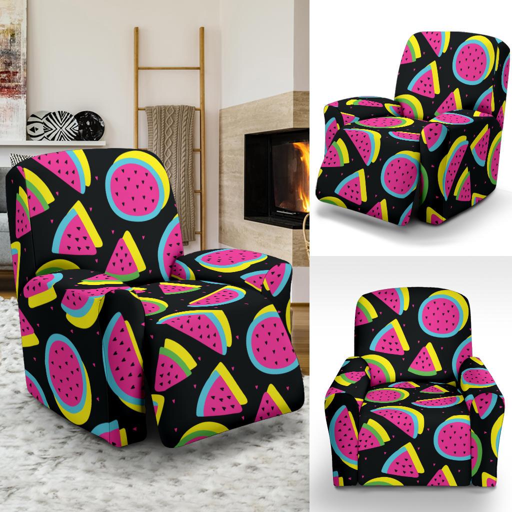 Watermelon Pattern Print Design WM07 Recliner Slipcover-JORJUNE.COM