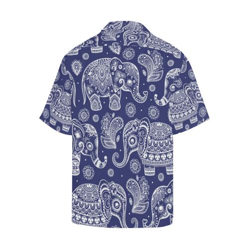 White Elephant Mandala Men Hawaiian Shirt