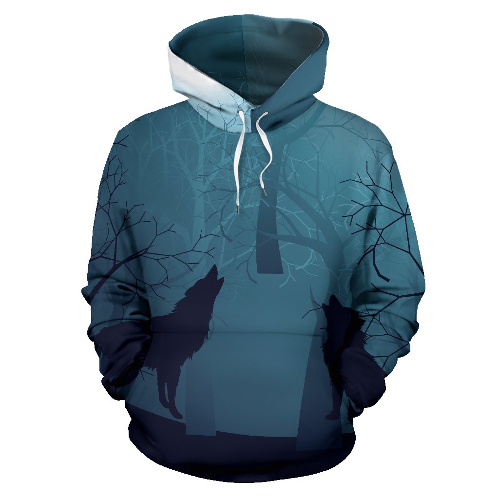 Wolf Night All Over Print Hoodie