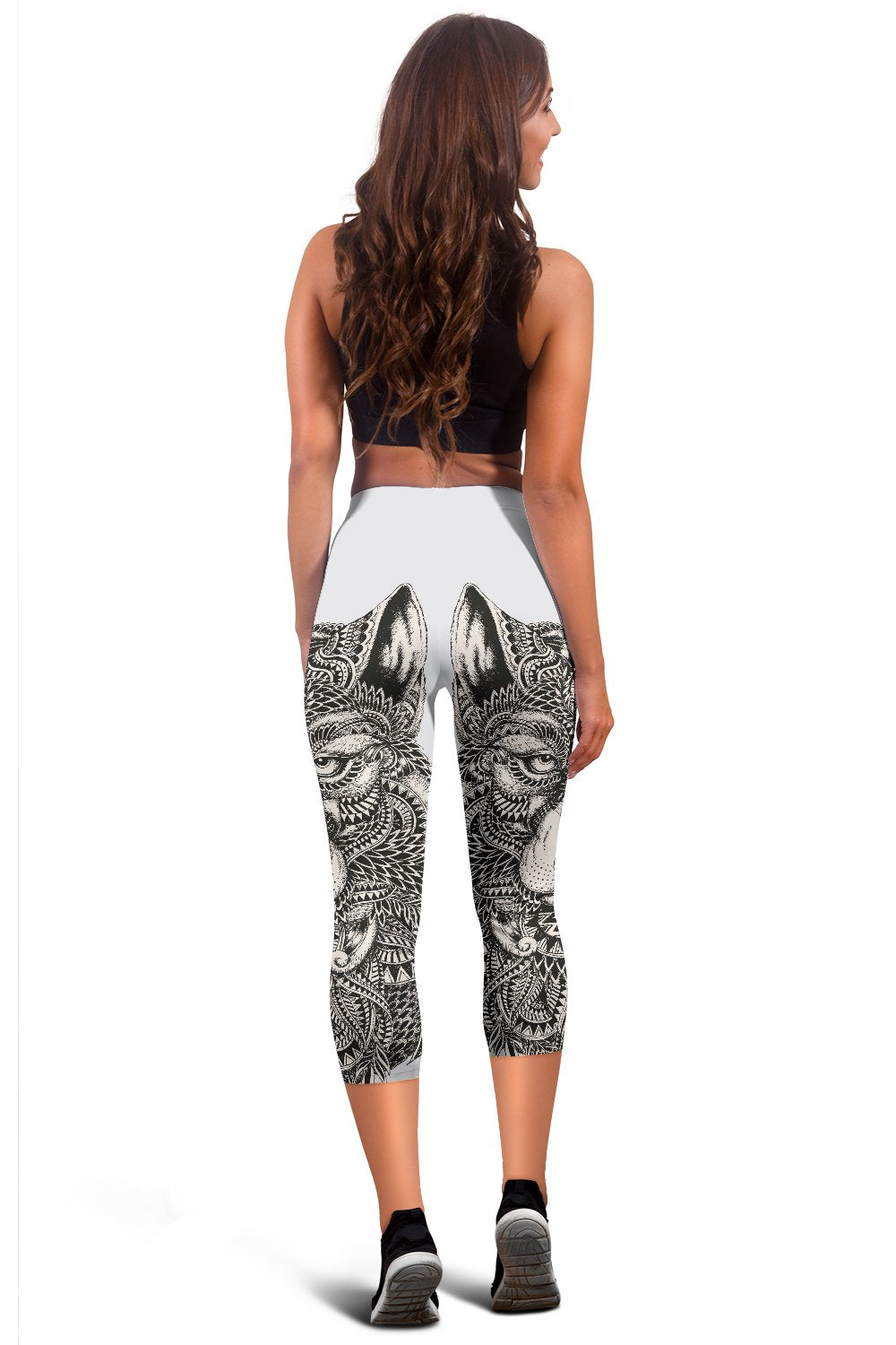 Wolf Tribal Women Capris