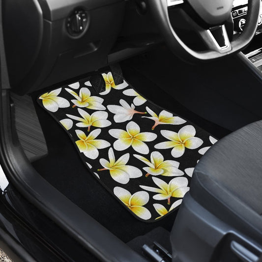 Plumeria Floral Hawaiian Flowers Hawaii Front Car Floor Mats