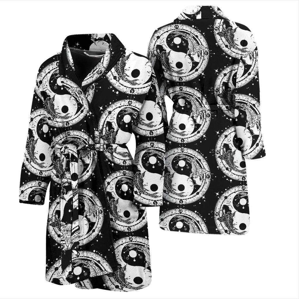 Yin Yang Koi Fish Men Bath Robe