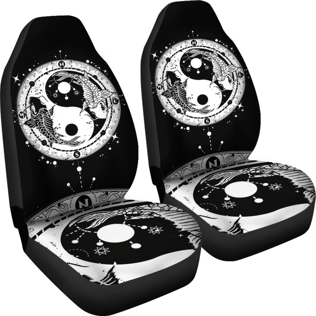 Yin Yang Koi Fish Universal Fit Car Seat Covers