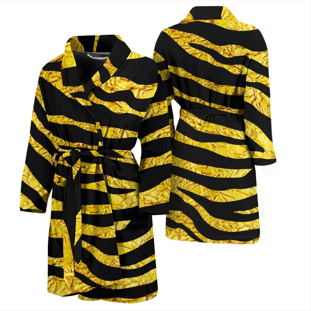 Zebra Gold Men Bath Robe