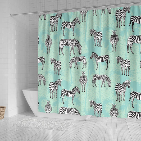 Zebra Pattern Shower Curtain