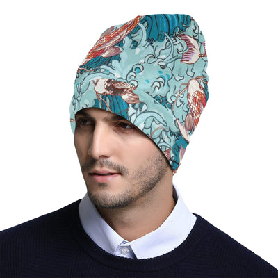 KOI Fish Pattern Print Design 05 Unisex Beanie