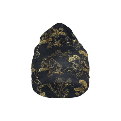 Tiger Japan Style Print Design LKS305 Unisex Beanie