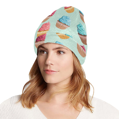 Cupcake Pattern Print Design 01 Unisex Beanie