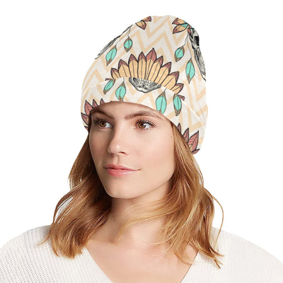 Indian Skull Pattern Unisex Beanie