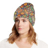 Mandala Flower Themed Design Print Unisex Beanie