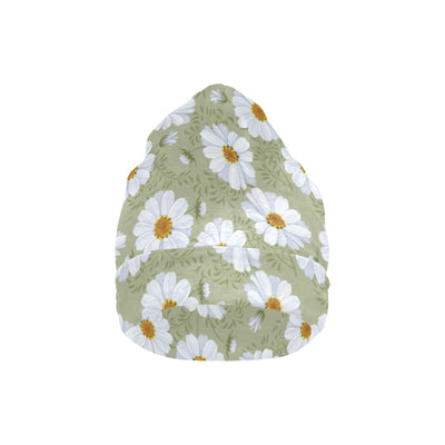 Daisy Yellow Print Pattern Unisex Beanie