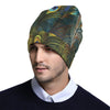 Peacock Feather Pattern Print Design A03 Unisex Beanie