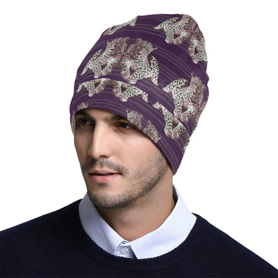 Leopard Pattern Print Design 01 Unisex Beanie