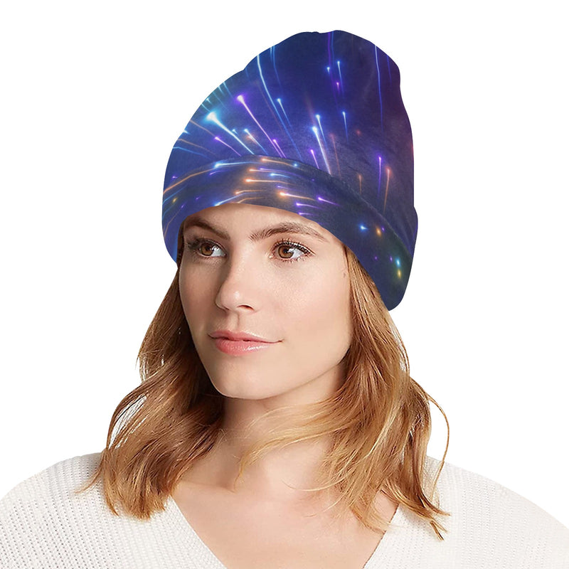 Celestial Rainbow Speed Light Unisex Beanie