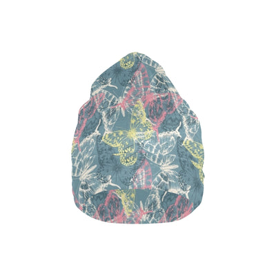 Butterfly Pattern Print Design 01 Unisex Beanie