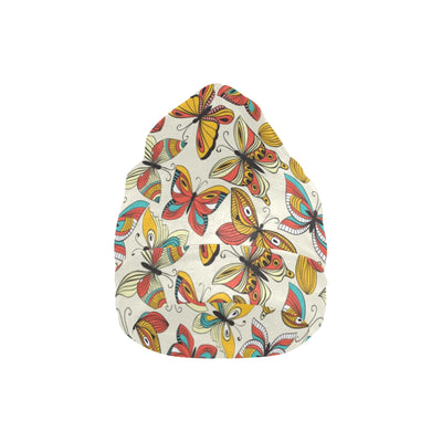 Butterfly Pattern Print Design 02 Unisex Beanie