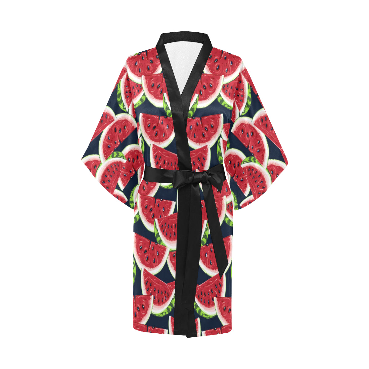 Watermelon Pattern Print Design WM011 Women's Short Kimono