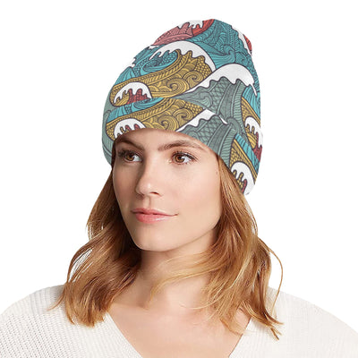 Tribal Wave Pattern Print Unisex Beanie