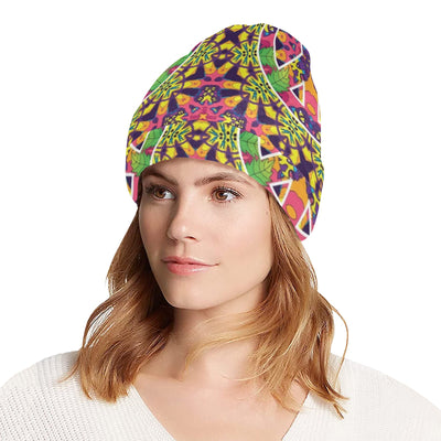 Peace Sign Pattern Print Design A04 Unisex Beanie