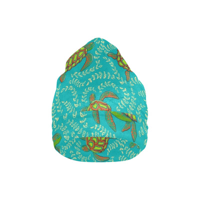 Sea Turtle Pattern Print Design T010 Unisex Beanie