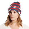 Nautical Pattern Print Design A05 Unisex Beanie