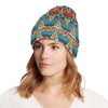 Kente Print African Design Themed Unisex Beanie