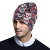 Sugar Skull Print Design LKS303 Unisex Beanie