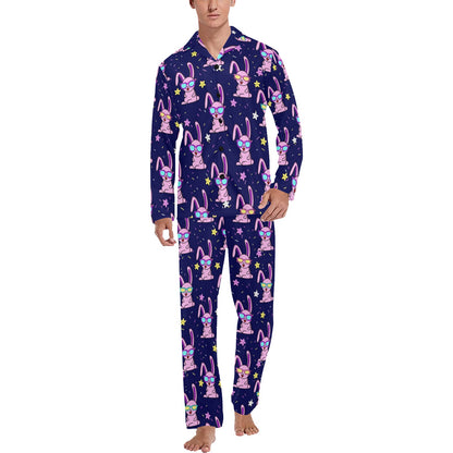 Rabbit Baby Pattern Print Design RB015 Men's Long Sleeve Pajama Set