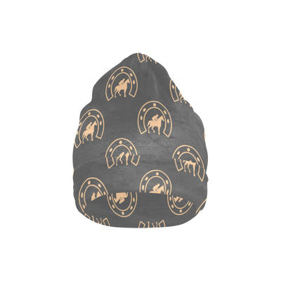 Horseshoe Print Design LKS306 Unisex Beanie