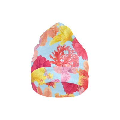 Hibiscus Pattern Print Design HB020 Unisex Beanie