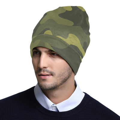 Military Camouflage Pattern Print Design 02 Unisex Beanie