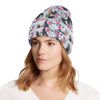 Panda Bear Flower Design Themed Print Unisex Beanie