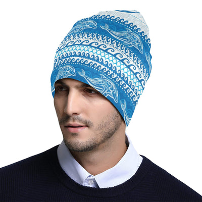 Dolphin Tribal Print Pattern Unisex Beanie