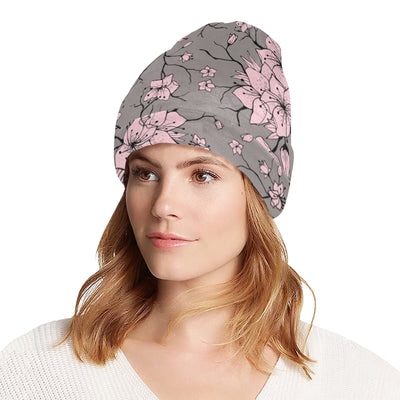 Cherry Blossom Pattern Print Design CB05 Unisex Beanie