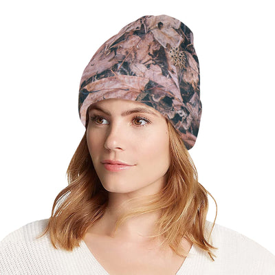 Camouflage Realistic Tree Leaf Print Unisex Beanie