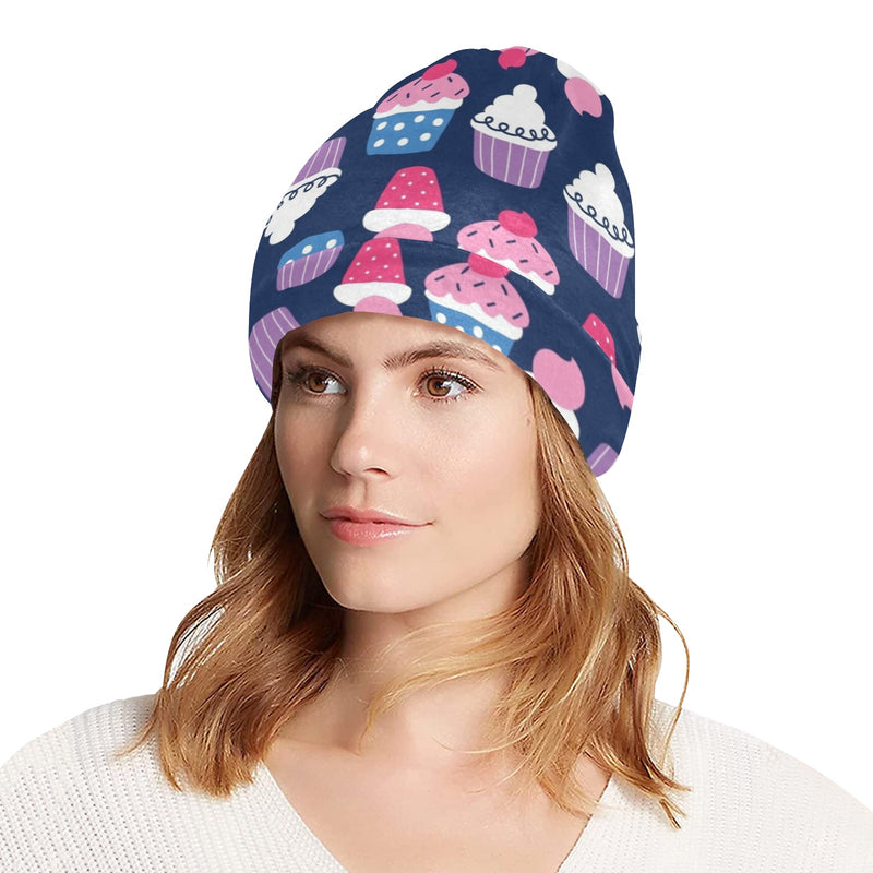 Cupcake Pattern Print Design CP04 Unisex Beanie