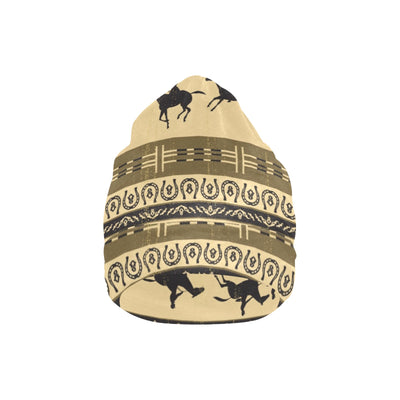 Horse Pattern Prnt Unisex Beanie