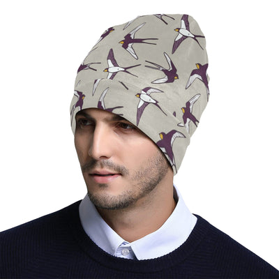 Swallow Bird Pattern Print Design 03 Unisex Beanie