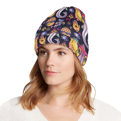 Ganesha Indian Pattern Print Design 03 Unisex Beanie