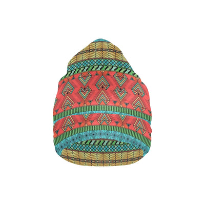 African Colorful Zigzag Print Pattern Unisex Beanie