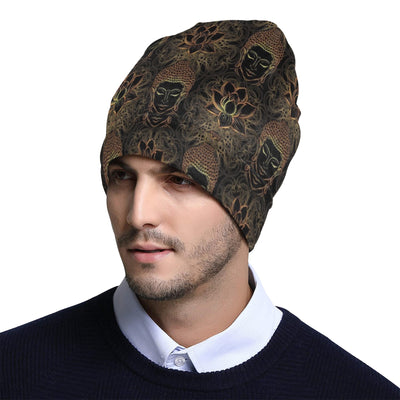 Buddha Pattern Print Design 03 Unisex Beanie