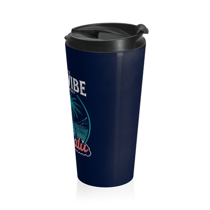 Island Vibe Honolulu Stainless Steel Travel Mug — Aloha State Sunset Design