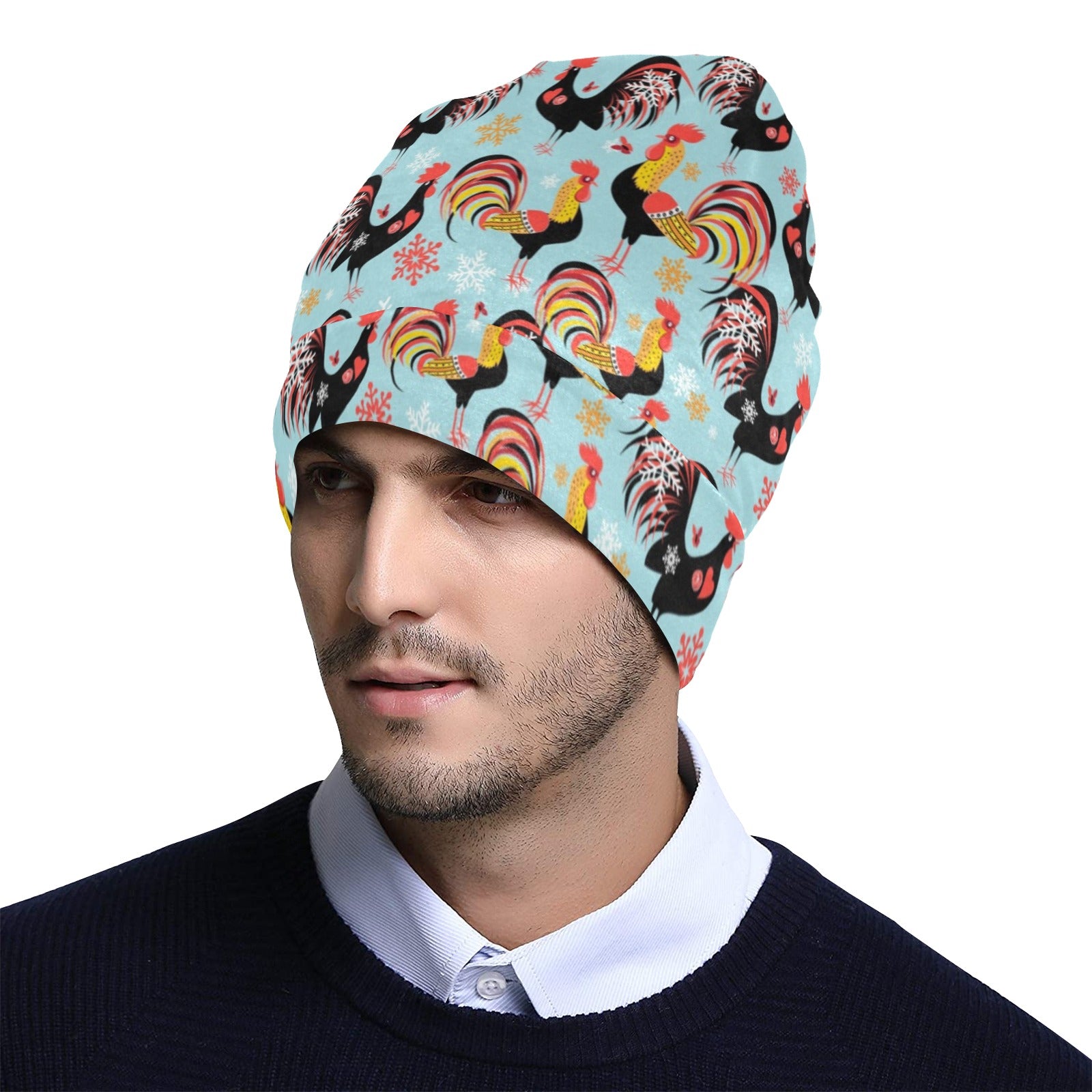 Rooster Themed Design Unisex Beanie