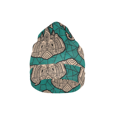 Boho Head Elephant Unisex Beanie