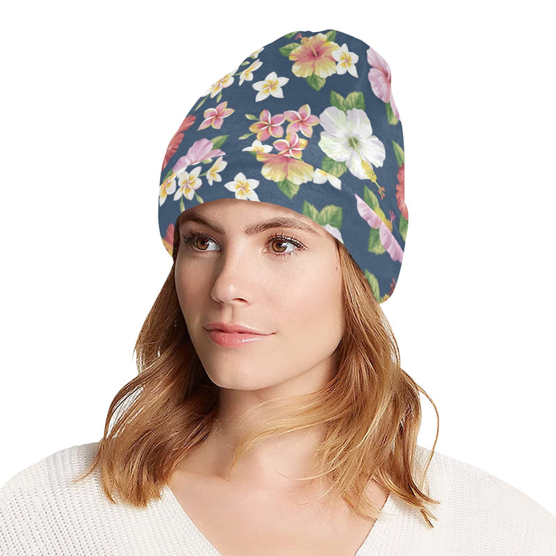 Hibiscus Sweet Print Design LKS304 Unisex Beanie