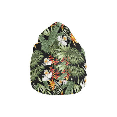 Bird Of Paradise Pattern Print Design 02 Unisex Beanie