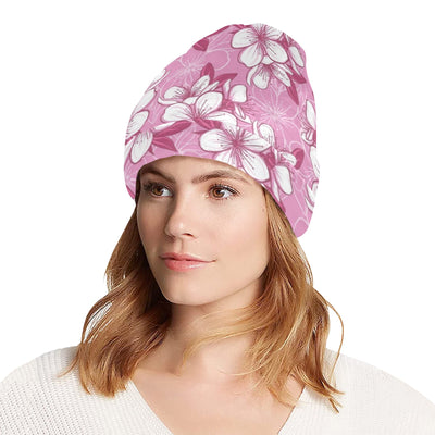 Cherry Blossom Pattern Print Design CB02 Unisex Beanie