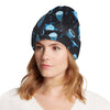 Sea Turtle Jelly Fish Sea Horse Print Design LKS3014 Unisex Beanie