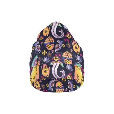 Ganesha Indian Pattern Print Design 03 Unisex Beanie