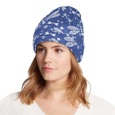 Dragonfly Pattern Print Design 03 Unisex Beanie